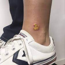 Maybe you would like to learn more about one of these? Rubber Duck Tattoo On The Ankle