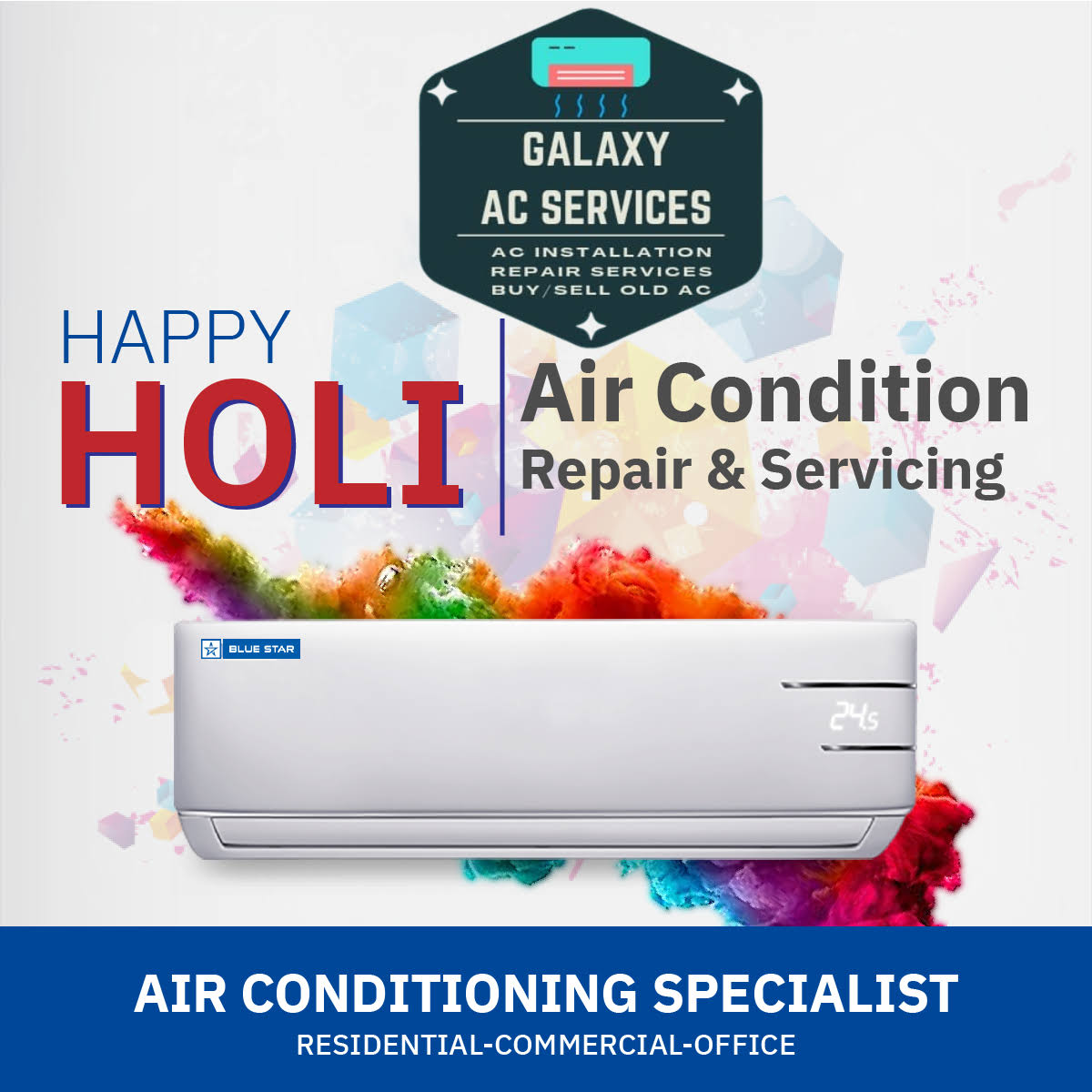 #Holi ! Special AC Service Offer by Galaxy AC Services product image