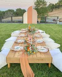 Boho Picnic Tables Eventlyst Boho Picnic Picnic Birthday Party Picnic Birthday
