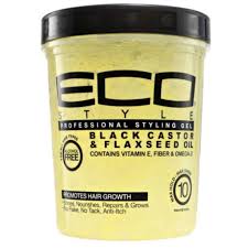 Eco style black castor and flaxseed oil stying gel helps to nourish, repair and grow hair. Ecoco Eco Style Professional Styling Gel Black Castor Flaxseed Oil 32 Oz Naturallycurly