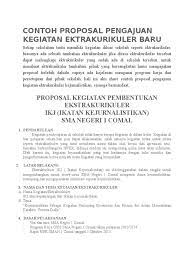 Contoh Proposal Pengajuan Kegiatan Ektrakurikuler Baru