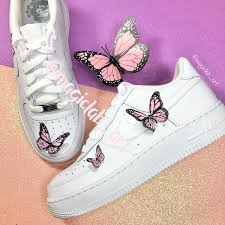 Nike Air Force 1 Custom "butterfly", Hand Painted, Nike Butterfly, Custom  Nike Af1