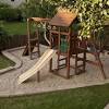 When purchasing a backyard fun factory swing set, our customers take an active part in designing their family's swing set, from choosing swing set additions and playset accessories to finding the perfect fort layout for their backyard space. 1