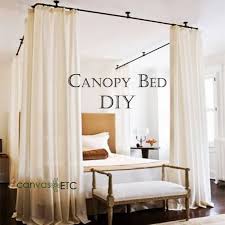 You can cut off part of another rail and join them together to get the right length. Canopy Bed Curtains Diy Add Style Bedroom Elegance Canvas Etc
