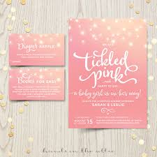 First, let's get you started with a simple template. Tickled Pink Baby Shower Invitation Hands In The Attic