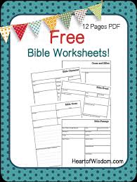 FREE Bible Study Worksheets and Printables