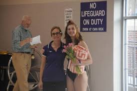 Seniors Recognized at Swim Meet