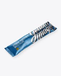 Matte Metallic Stick Sachet Mockup Halfside View High Angle Shot Present Your Design On This Mockup Sim Mockup Free Psd Free Psd Mockups Templates Mockup