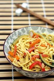 Nouilles Sautees Au Lait De Coco Curry Et Legumes Croquants Amandine Cooking Cuisine Asiatique Nouilles Sautees Recette Asiatique