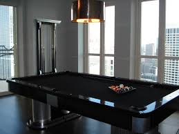 Elegant And Simple Billiards Table Black On Black Piano White High Gloss Matte Black Pool Table Chairs Custom Pool Tables Pool Table Room