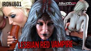 New Futanari Threesome from Iron4601: Lesbian Red Vampire! - Affect3D.com