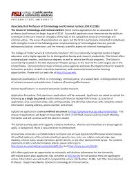 It is a document that should be submitted along with the resume to an employer to express the candidate's interest in the position while applying for jobs. Arizona State University West Department Of Criminal Justice And