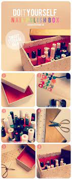 17 Great Diy Makeup Organization And Storage Ideas Nail Polish Storage Diy Diy Nail Polish Diy Manicure