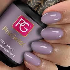 Amazon Com Pink Gellac 224 Soft Purple Uv Led Gel Nail Polish Beauty