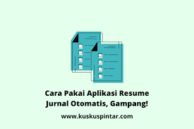 Kumpulan jurnal pemasaran internasional gratis. Cara Pakai Aplikasi Resume Jurnal Otomatis Gampang