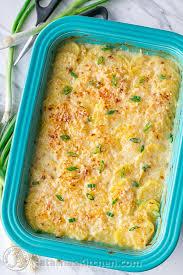 Scalloped Potato Gratin Recipe The Skinny Version Natashaskitchen Com Potato Gratin Recipe Scalloped Potatoes Recipes