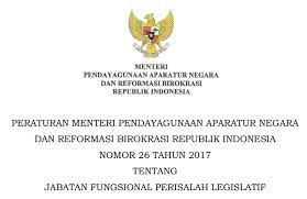 Nomor 17 tahun 2013 tentang jabatan fungsional dosen dan angka kreditnya ;. Permenpan Rb Nomor 26 Tahun 2017 Tentang Jabatan Fungsional Perisalah Legislatif Informasi Pendidikan