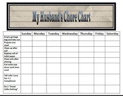 Empty Chore Charts Husband 39 S Family Chore Charts Chore