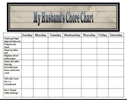 empty chore charts husband 39 s family chore charts chore