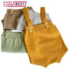 0 24m Baby Knitting Rompers Cute Overalls Newborn Autumn Baby Boys Clothes Infantil Baby Girl Boy Sleeveless Romper Jumpsuit Rompers Aliexpress