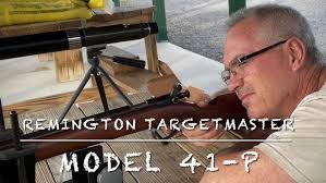 Remington Targetmaster model 41-P single shot bolt action 22lr target rifle  at the range