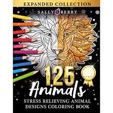 These coloring images were included as a bonus for huw's oto2 ballerina coloring book kit. Buy 125 Stress Relieving Animal Designs Coloring Book Adult Coloring Pages For Relaxation The Ultimate Collection Of Animal Designs With Paisley Flowers And Mandala Patterns For Fun And Peaceful Time Paperback