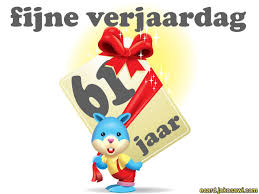 Jakosawi E Cards 61 Jaar Kado Kaart