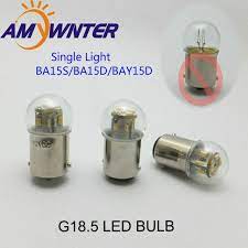 mini bulb 24 36 48v motorcycle lamp g18 6v led equipment signal indicator lamp auto light source turn signal rear bulb lamp review car lights bulb led