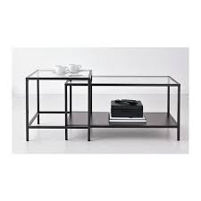 Vittsjo Nesting Tables Set Of 2 Black Brown Glass 35 3 8x19 5 8 Ikea Nesting Tables Ikea Coffee Table Ikea Nesting Tables