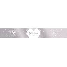 Gratuito torte per l anniversario di matrimonio le piu belle foto. Festone In Foil Per Anniversario Di Matrimonio 60 Anni 2 74 M Party City