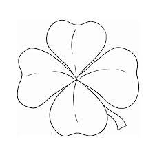 coloriage trefle a quatre feuilles imprimer gratuit tatouage applications d&#x00027;art de