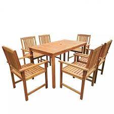 Pin By Inter Home Store Deals On Garden Patio Wooden Dining Set Garden Furniture Sets Patio Furniture Sets