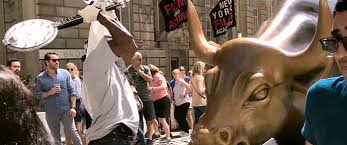 At this point, it's probably. Iconic Wall Street Bull Attacked By Banjo Wielding Man Bluegrass Today