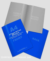 Half Fold Brochure Mockup Action Cover Actions Premium Mockup Psd Template Brochure Folds Brochure Brochure Design