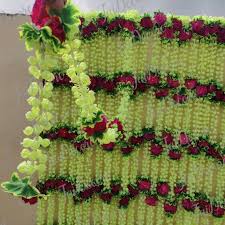 20 Pieces Of Mogra Lari Flower Strings Torans Flower Garland Etsy Flower Garlands Flower Garland Diy Flower Decorations