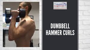 While doing the exercise, you mimic the motion of a hammer and thus you fully stretch and compress your biceps, thereby putting a lot of stress on the muscles. Dumbbell Hammer Curls Hawkes Physiotherapy