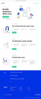 Home Page For Oscar Smart Simple Health Insurance Landing Page Design Web Design Insurance Website