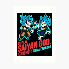 Check spelling or type a new query. 8 Bit Super Saiyans Art Print By Senorfiredude Redbubble