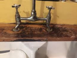 Granite is often considered to be one of the best materials for kitchen worktops due to its combination of luxurious appearance and functional nature. Water Damaged Oak Worktop