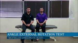 Image result for Ankle External Rotation Test