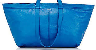 Ikea S Got Jokes When It Comes To Balenciaga S Arena Bag Balenciaga Arena Shopper Tote Blue Bags