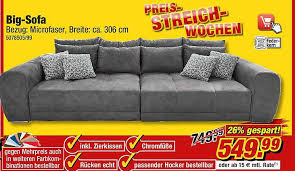 Mit einem big sofa xxl bewegungsfreiheit genießen. Big Sofa Angebot Bei Poco