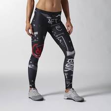 Details About New Womens Reebok Rcf Crossfit Compression Tights Ab4225 Black Msrp 85