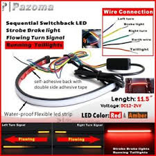 Motorcycle Sequential Switchback Flowing Led Tail Brake Turn Signal Strip Lights Ebay