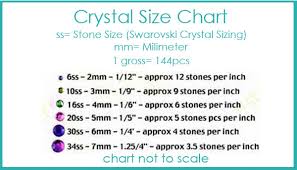 Sues Sparklers Size Chart Metals And Crystals