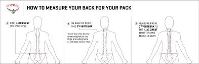 Size Charts For Osprey Backpacks