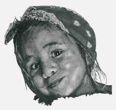 Nicole Drawing by Gill Alexander