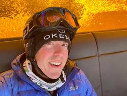 Skiing at Okemo with Clear Views of Nearby Mountains