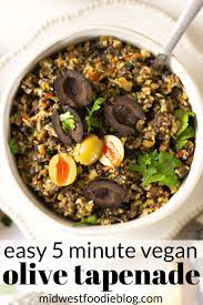 5 Minute Olive Tapenade Recipe Tapenade Recipe Olive Tapenade Olive Tapenade Recipe