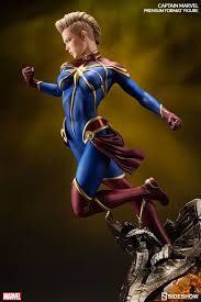 Marvel Captain Marvel Premium Format Tm Figure By Sideshow Marvel Statues Marvel Figure Captain Marvel